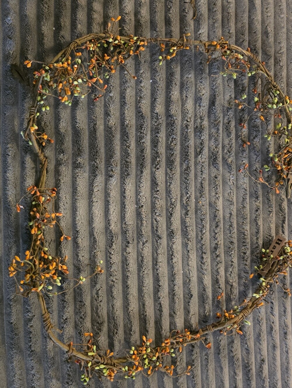 Orange and Green Berry Vine Wall Garland - Decorative Home Wall Decor